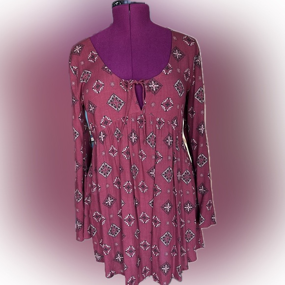 Amuse Society Boho Rust Dress - Picture 1 of 9